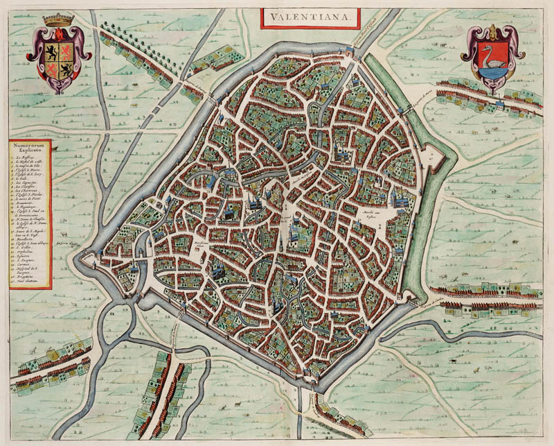 Valenciennes 1649 Blaeu